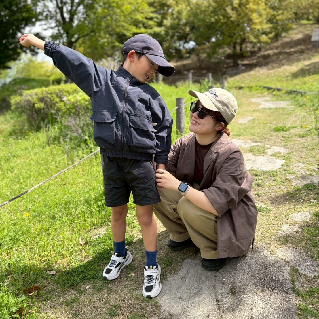 kiriyama — お子さんとしゃがんで