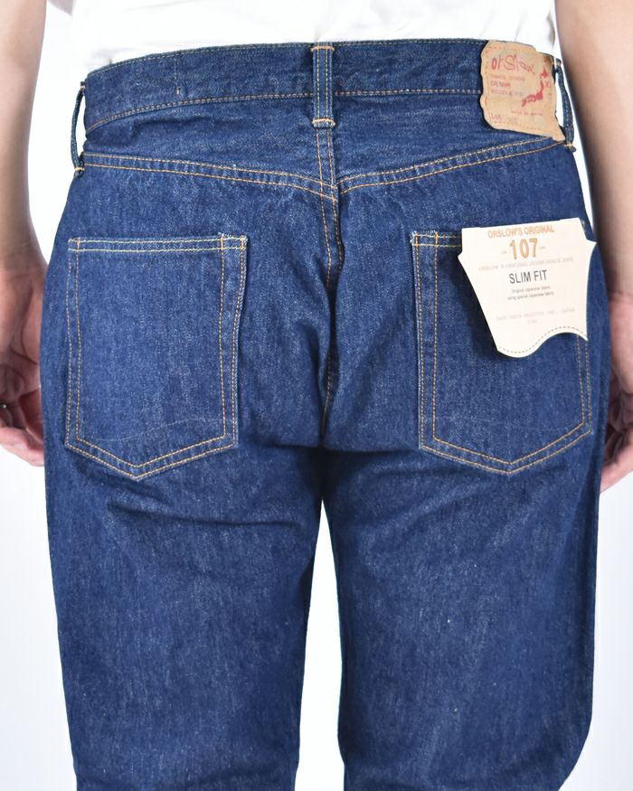 orslow 107 スリムフィットデニム ONE WASH | FRENCH Bleu .rooms