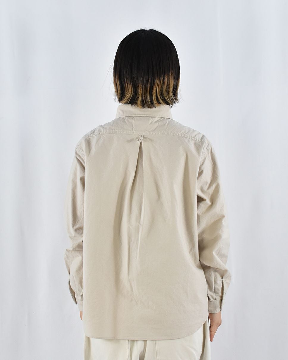 ⭐️専用⭐️DANTON プルオーバーシャツ 長袖 ベージュ 38 DANTON オックス長袖プルオーバーシャツ | FRENCH Bleu .rooms