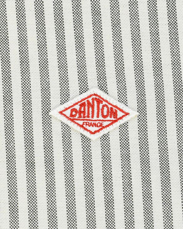 DANTON オックスバンドカラーシャツ ギンガム/ストライプ MENS