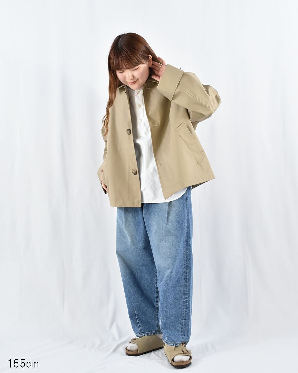 Gymphlex コットンギャバジン 3レイヤー ショートコート | FRENCH Bleu