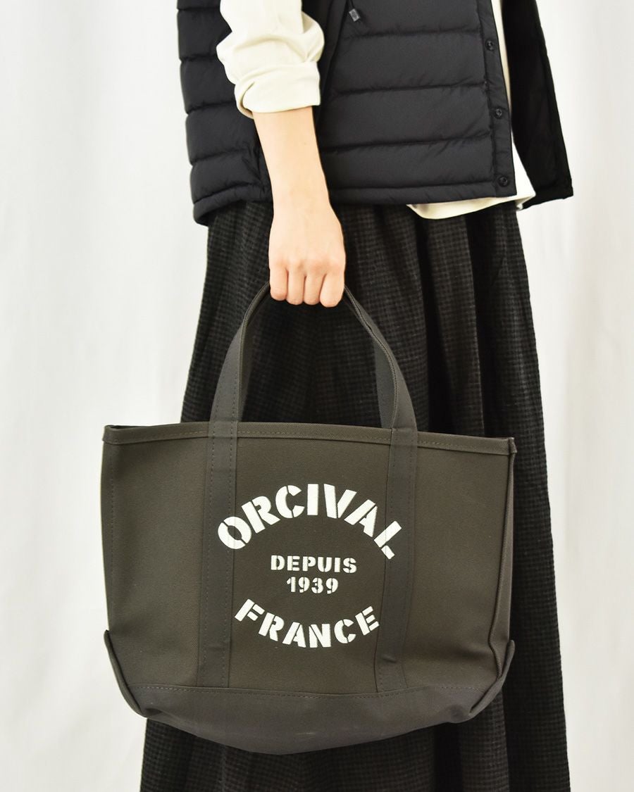 ORCIVAL コットンキャンバスバッグ M プリント | FRENCH Bleu .rooms