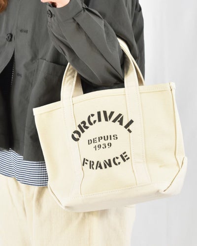 ORCIVAL コットンキャンバスバッグ S プリント | FRENCH Bleu .rooms
