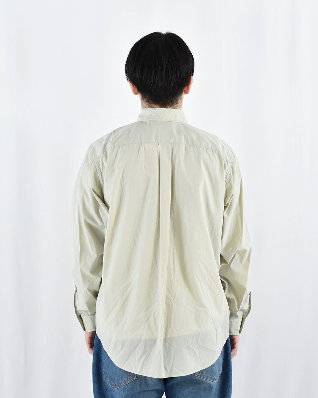 DANTON ナイロンタイプライタードットボタンB.D.長袖シャツ MENS