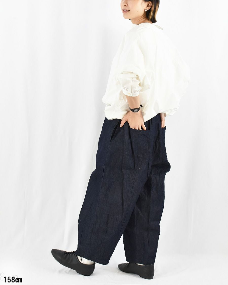 Gauze＃ ライトデニムチャーリーパンツ | FRENCH Bleu .rooms