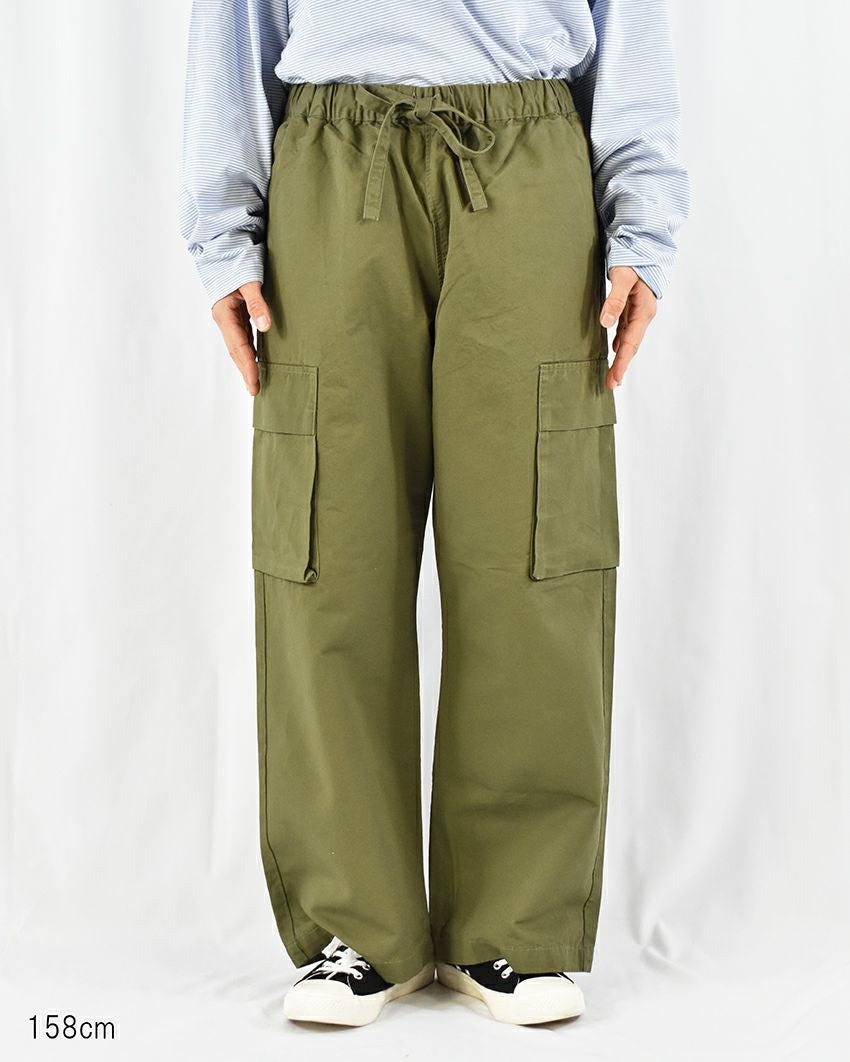 ORCIVAL コットンリネンツイルワッシャーイージーカーゴパンツ