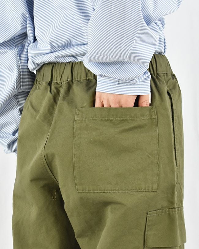 ORCIVAL コットンリネンツイルワッシャーイージーカーゴパンツ