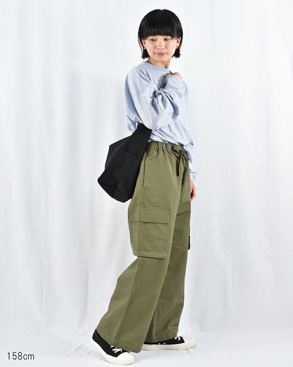 ORCIVAL コットンリネンツイルワッシャーイージーカーゴパンツ