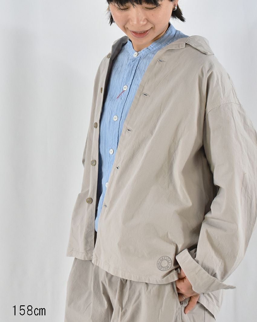 ORCIVAL ガーメントダイポプリンオープンカラー長袖シャツ | FRENCH