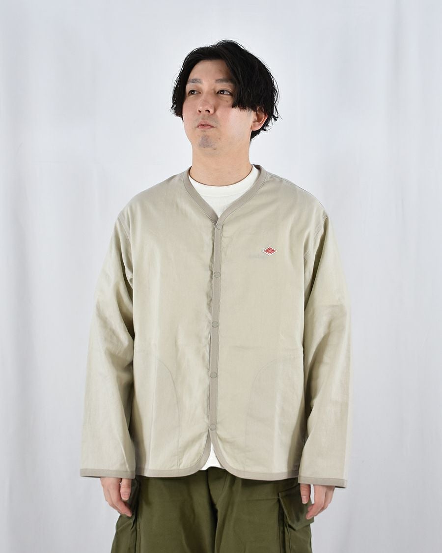 DANTON リネンポリエステルクロスシャツカーディガン MENS サイズ42 DANTON リネンポリエステルクロスシャツカーディガン MENS | FRENCH