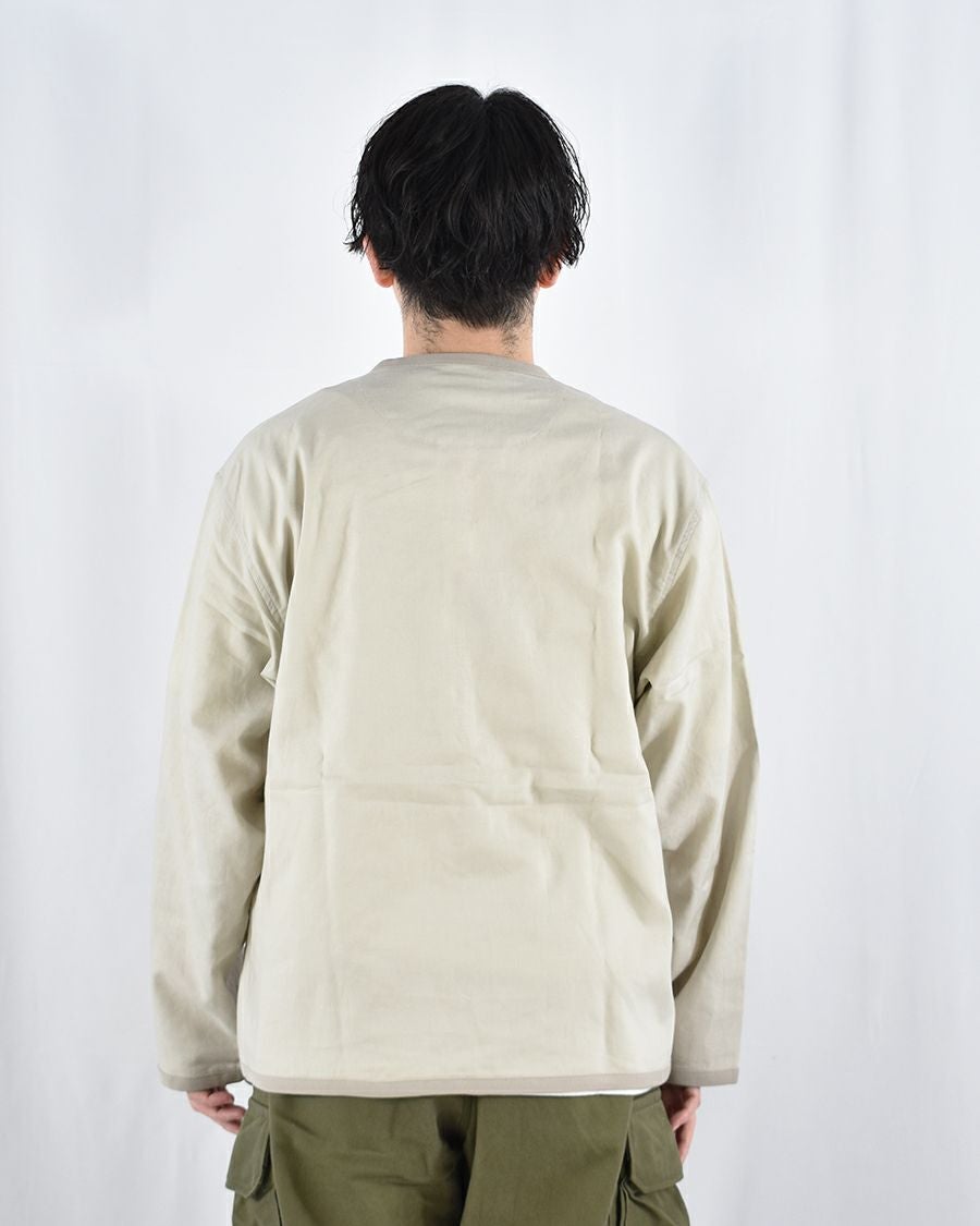 DANTON リネンポリエステルクロスシャツカーディガン MENS | FRENCH