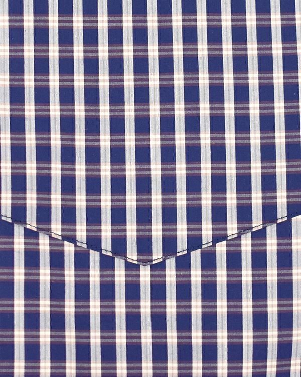 DANTON コットンポプリンチェック半袖ワイドワンピース | FRENCH Bleu