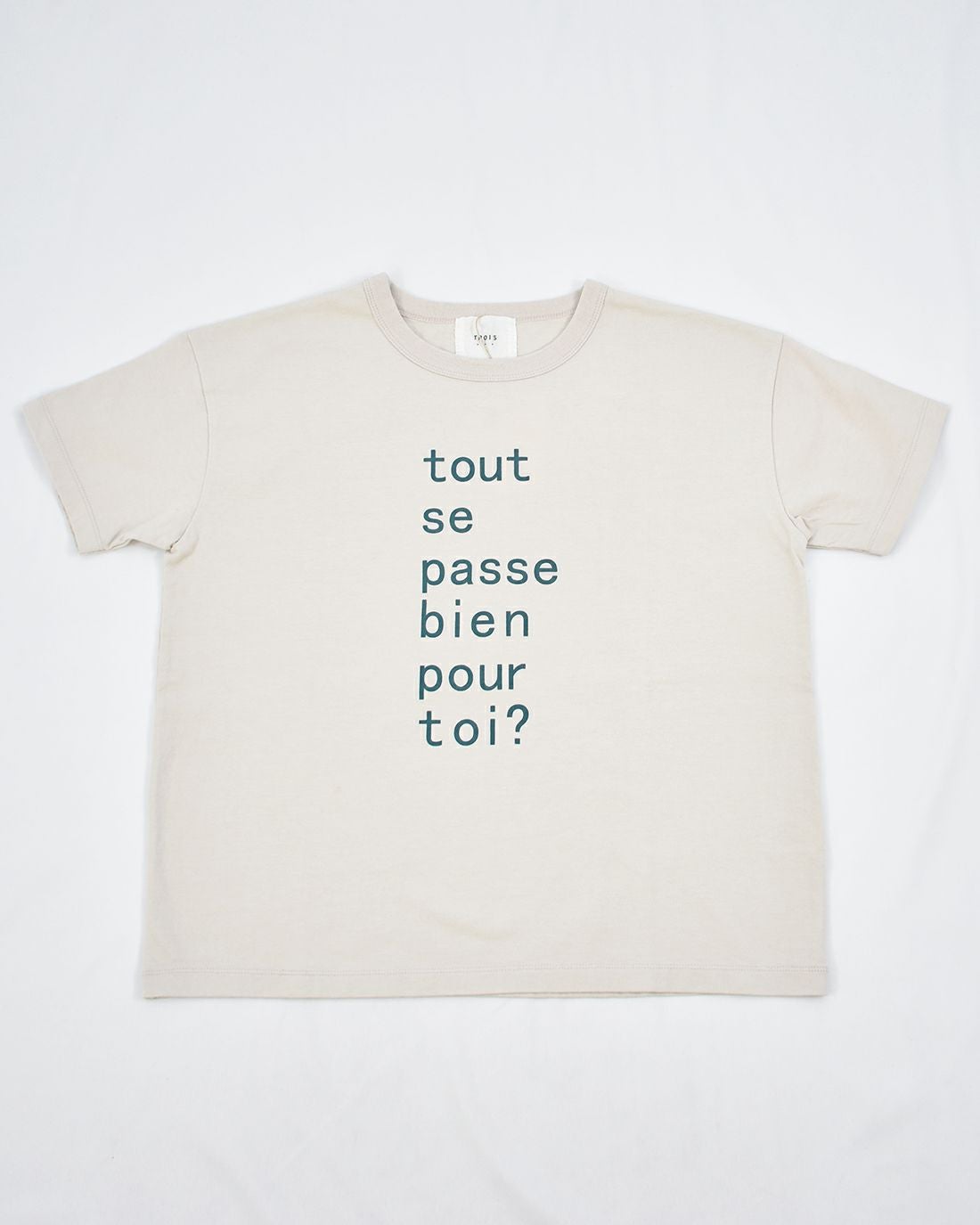 TROIS プリントT tout | FRENCH Bleu .rooms