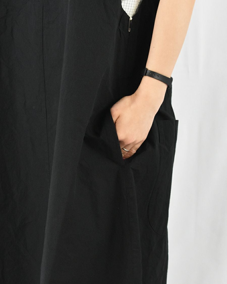 Sarahwear コットンリネンダンプサロペットジャンパースカート
