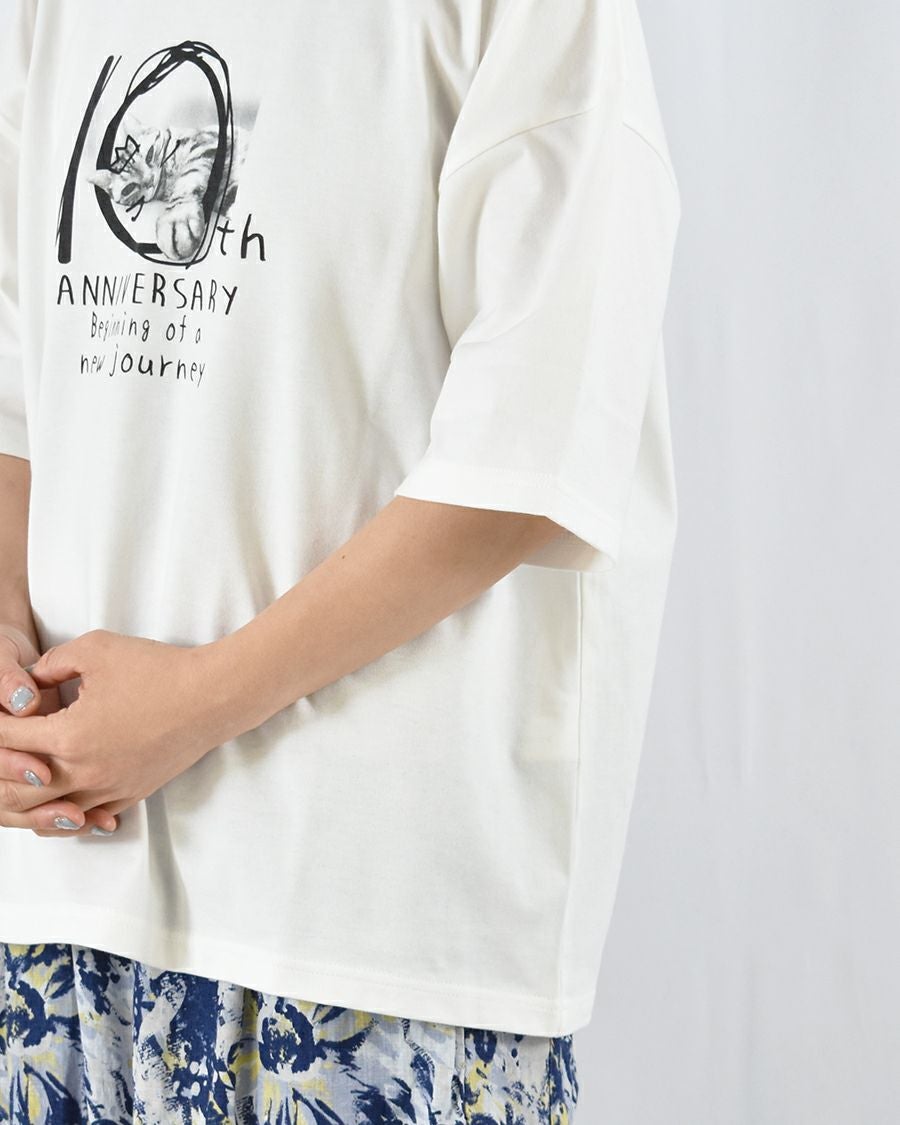motomi.m 10ans プリントTシャツ | FRENCH Bleu .rooms