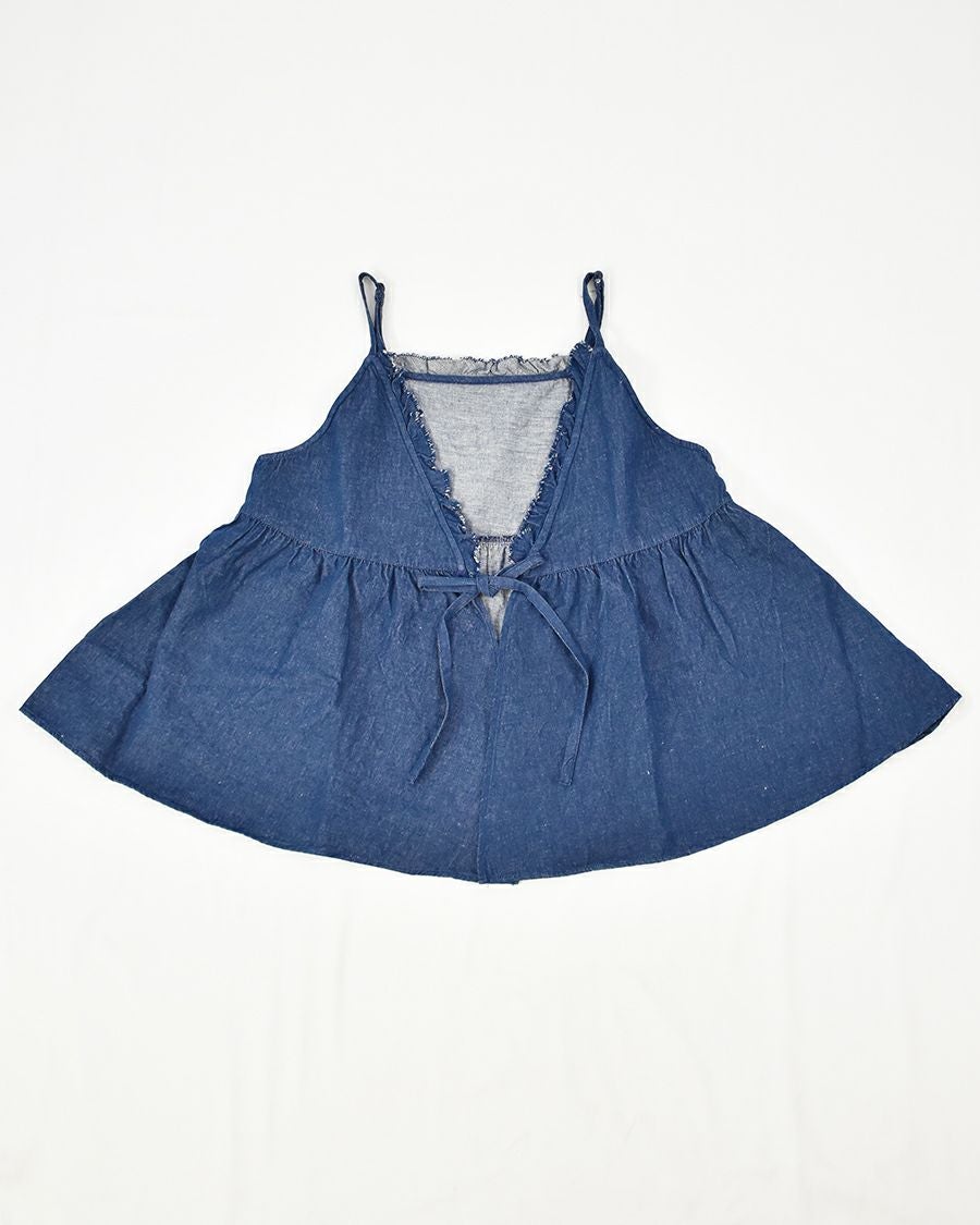 Gauze# gauze# ガーゼ フレンチブリュ デニムキャミソール Gauze# ライトデニムカシュクールキャミソール | FRENCH Bleu .rooms