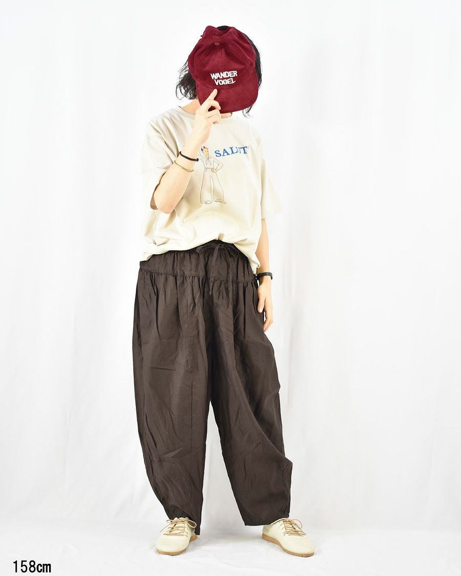 motomi.m リネンデニムタックパンツ | FRENCH Bleu .rooms