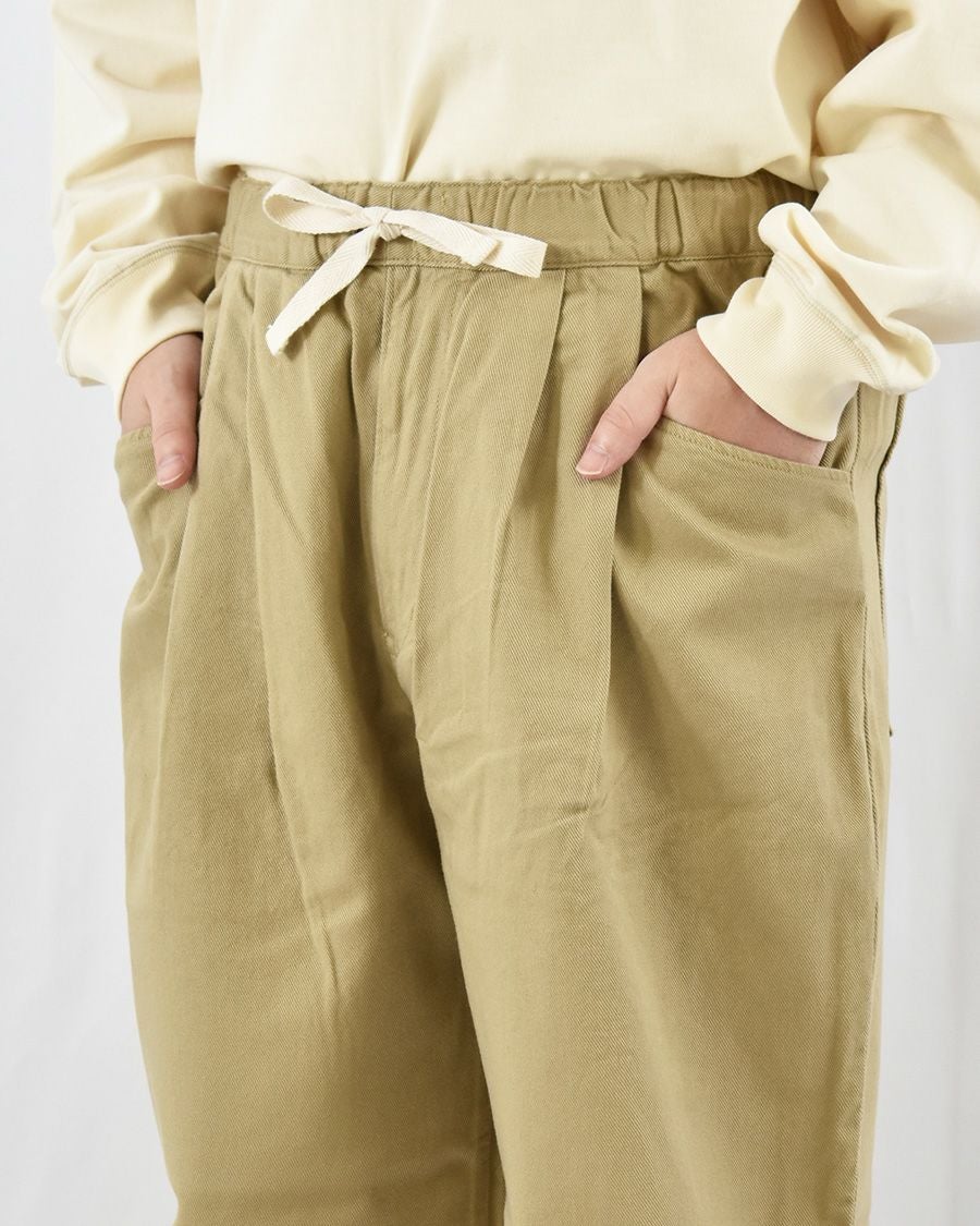 DANTON ルーズチノタックパンツ MENS | FRENCH Bleu .rooms