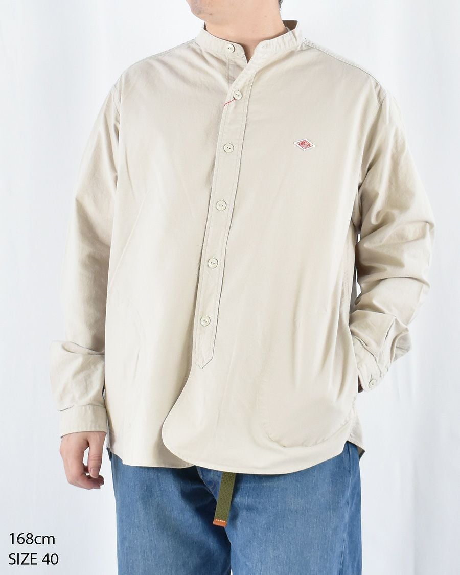DANTON オックスバンドカラーシャツ MENS | FRENCH Bleu .rooms