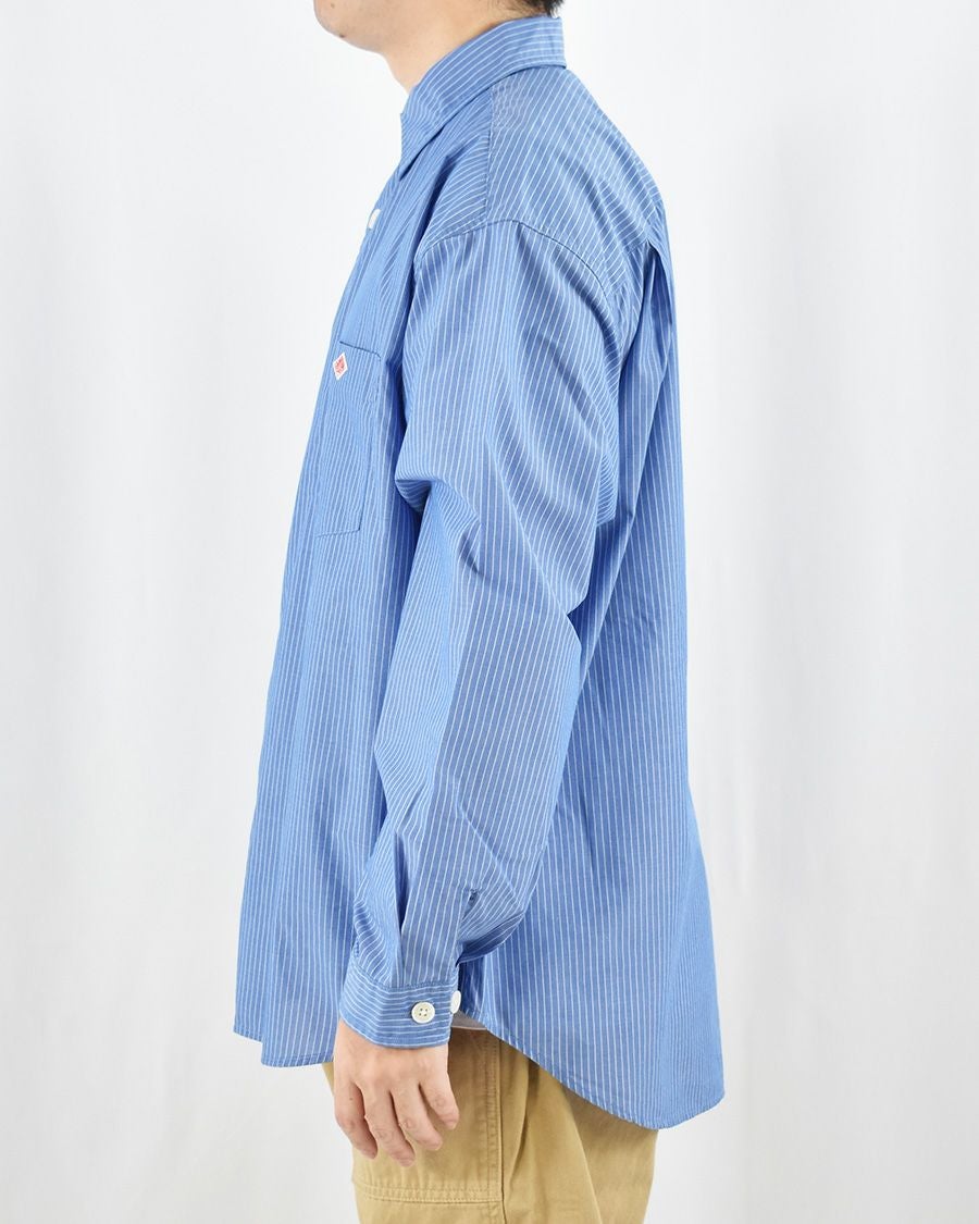 DANTON TCボイルポプリンワークシャツ MENS | FRENCH Bleu .rooms