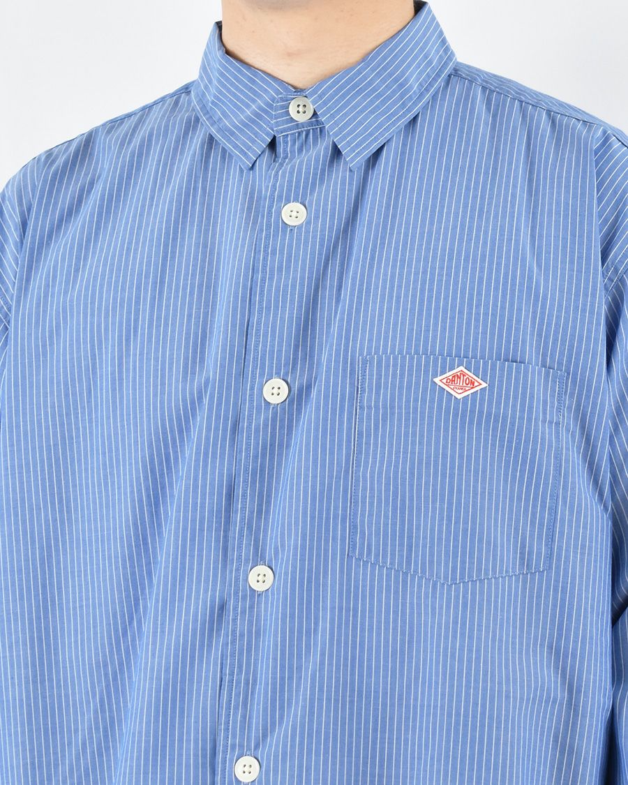 DANTON TCボイルポプリンワークシャツ MENS | FRENCH Bleu .rooms