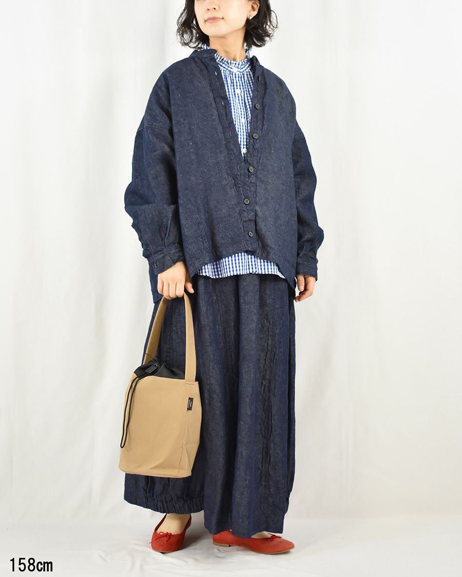 motomi.m リネンデニムシャツジャケット motomi.m リネンデニムシャツジャケット | FRENCH Bleu .rooms