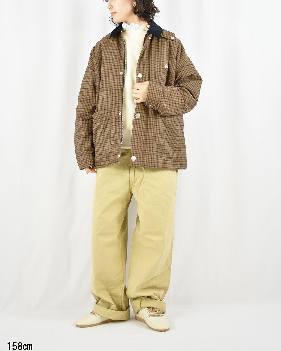 DANTON ナイロンタッサープリントカバーオールジャケット | FRENCH