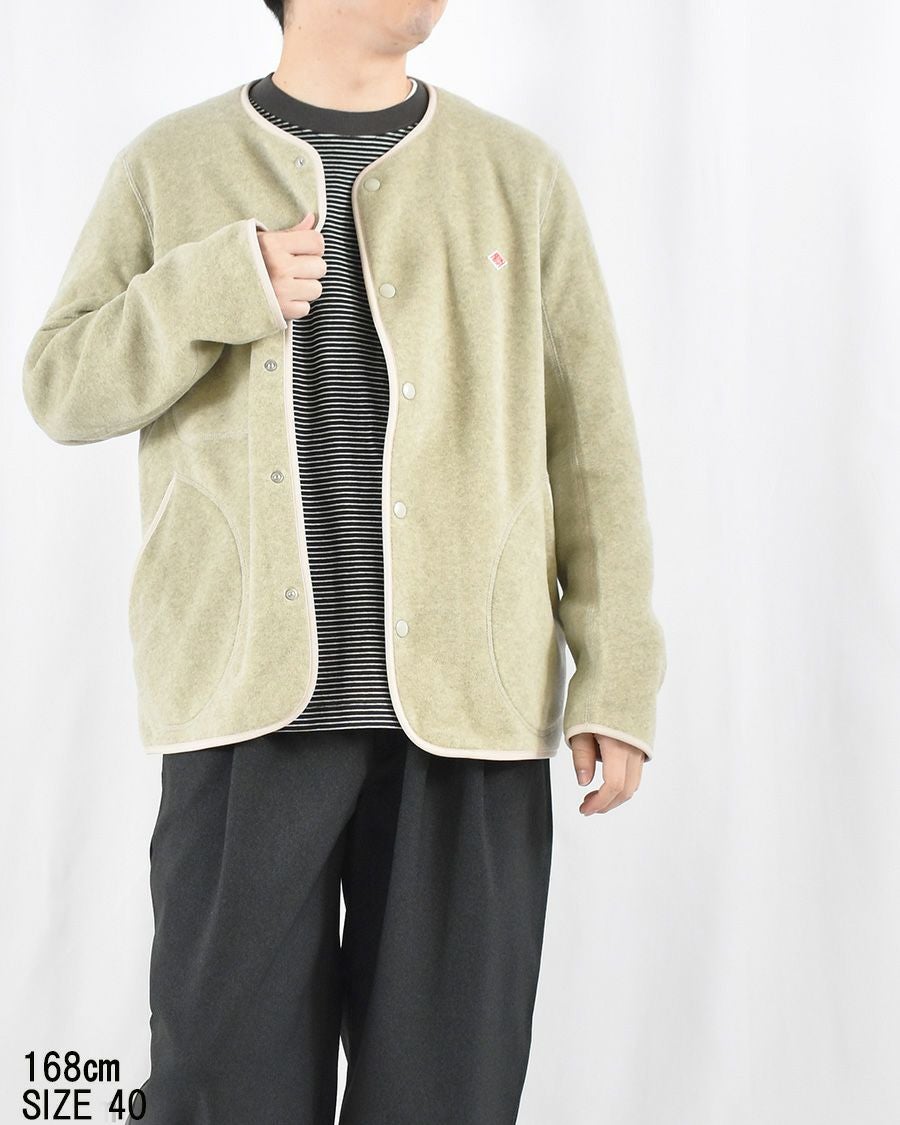 DANTON フリースクルーネックジャケット MENS | FRENCH Bleu .rooms