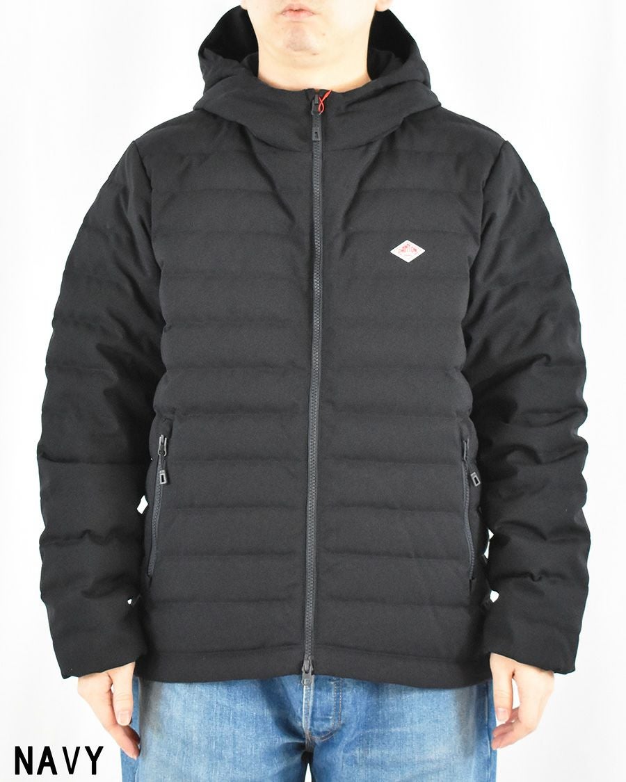 ダントン DANTON ネイビー フード付き ダウンジャケット【美品
