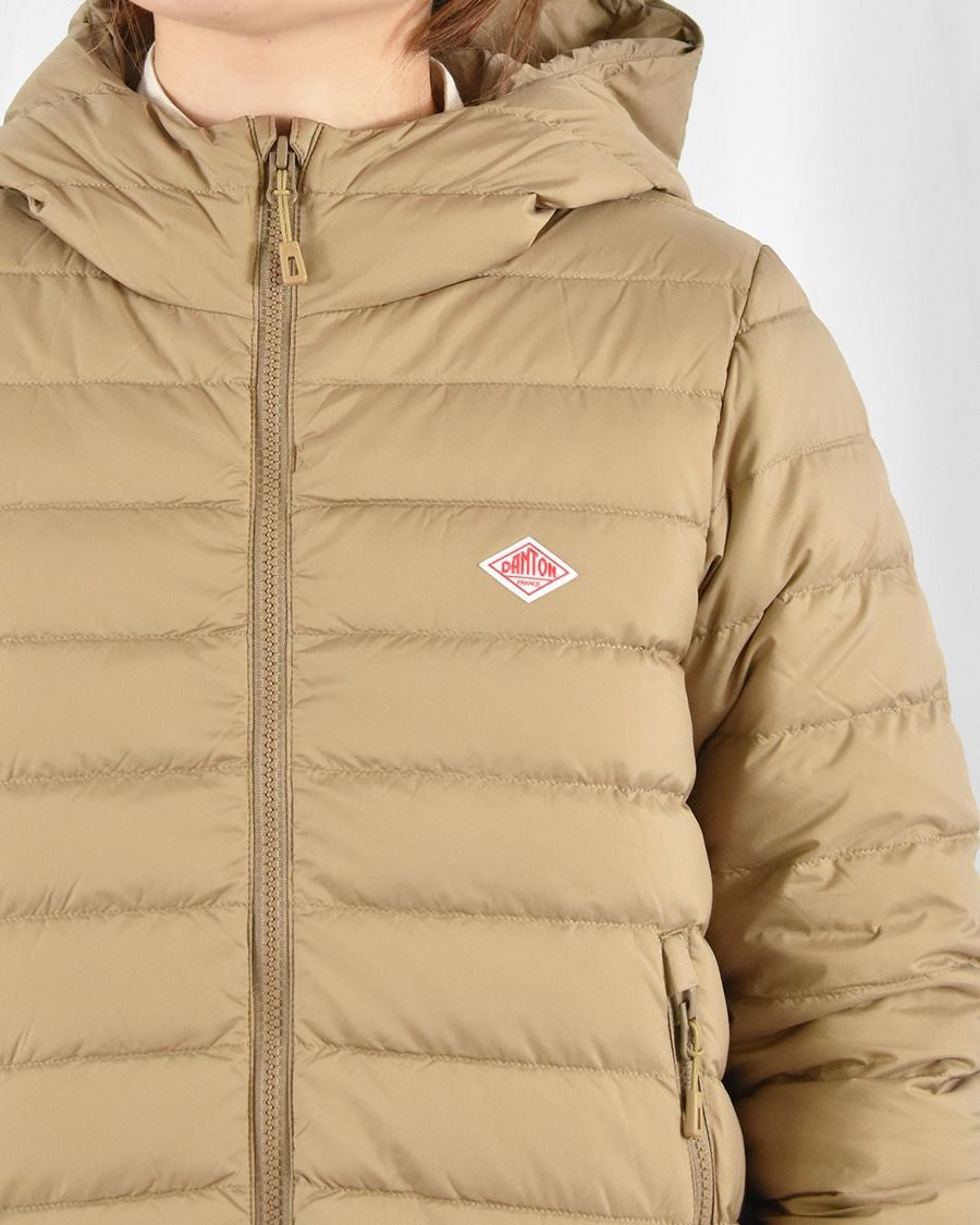 DANTON ベージュ ダウンジャケット フード付き DANTON（ダントン）の「DANTON / Down Blouson（ダウンジャケット