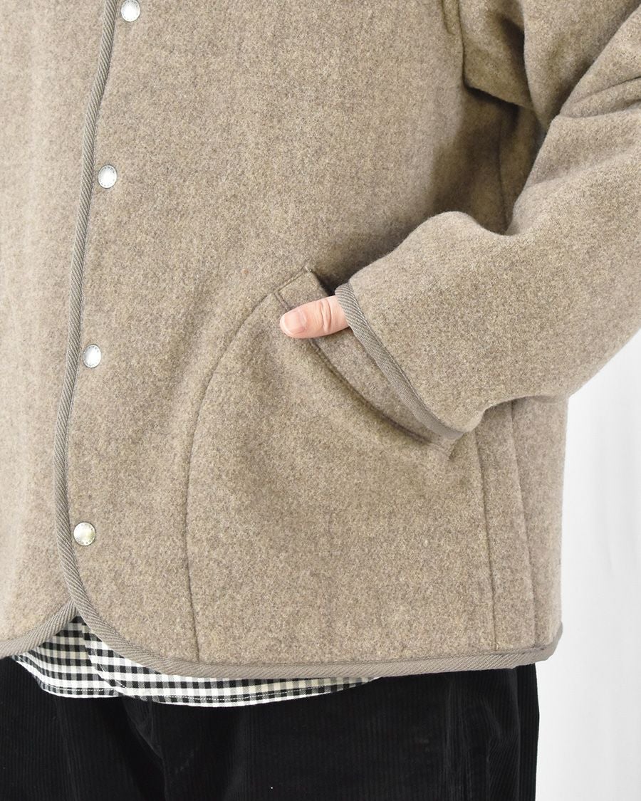DANTON ウールライトパイルスタンドカラージャケット MENS | FRENCH