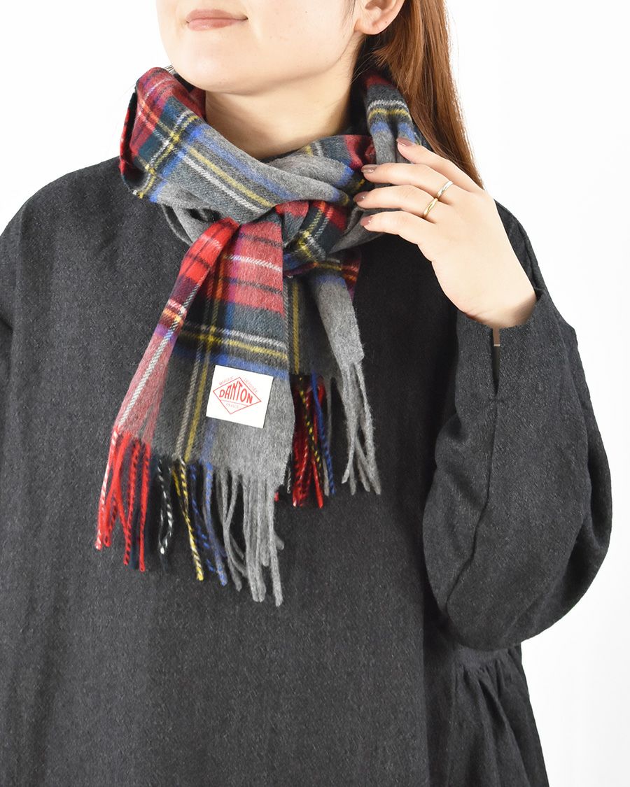 DANTON ウールカシミヤマフラー | FRENCH Bleu .rooms