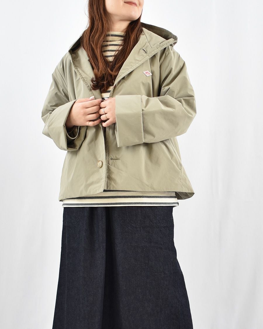 DANTON ウールライトパイルノーカラージャケット | FRENCH Bleu .rooms