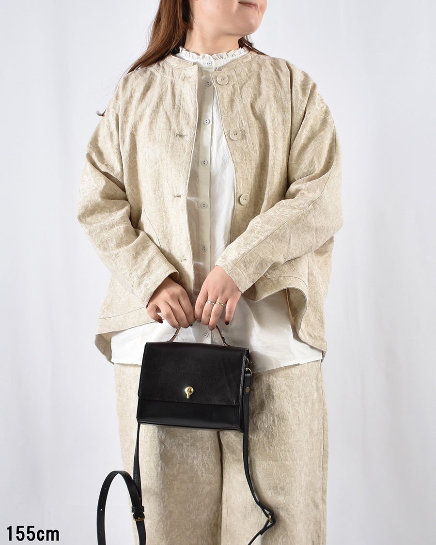 ICHI Antiquite's リネンフリルシャツ | FRENCH Bleu .rooms