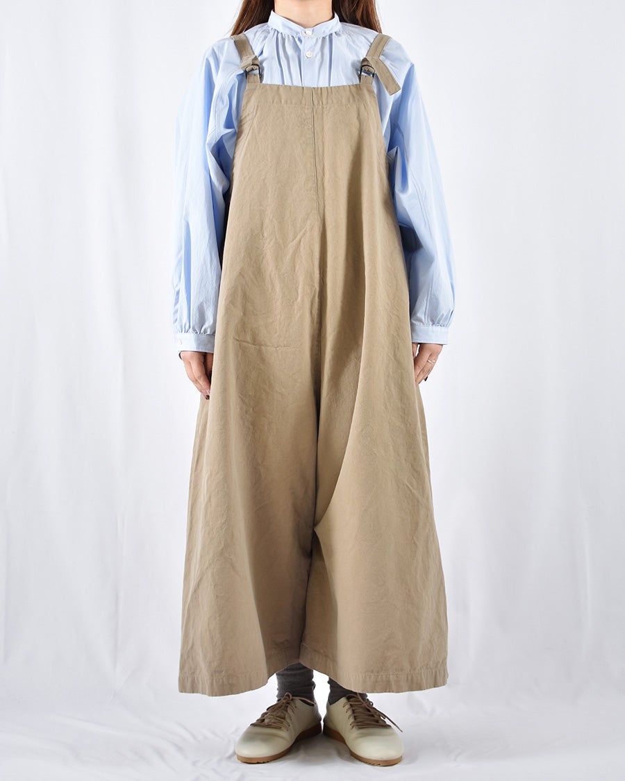 Sarahwear コットンリネンキャンバスサロペット | FRENCH Bleu .rooms