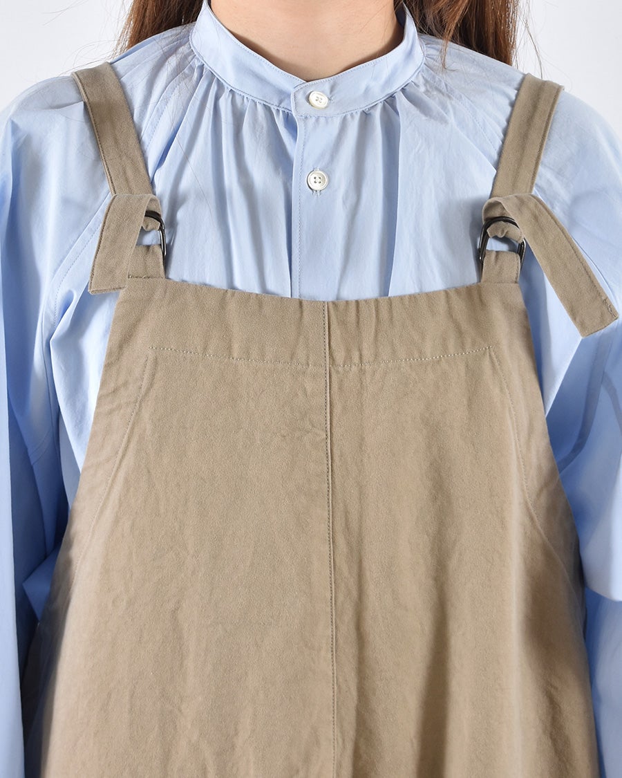 Sarahwear コットンリネンキャンバスサロペット | FRENCH Bleu .rooms
