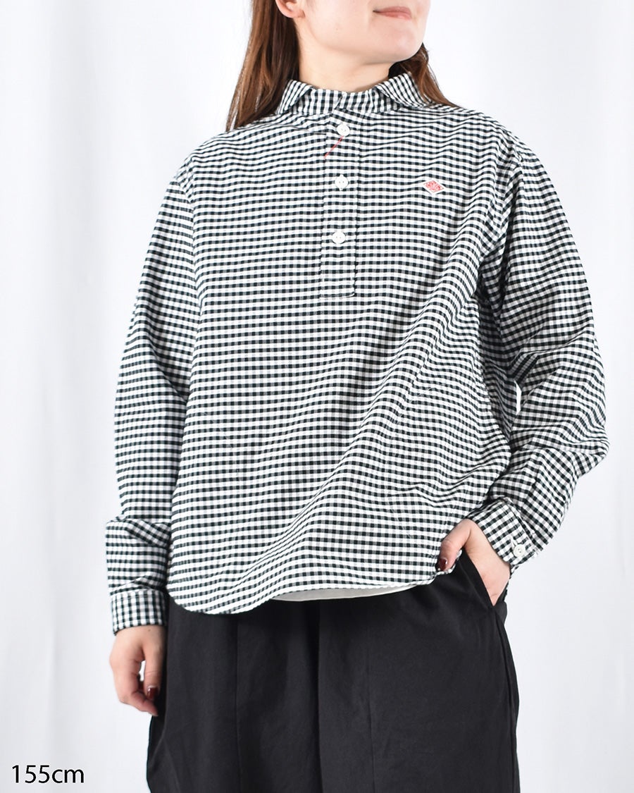 DANTON コットンフランネルバンドカラーシャツ | FRENCH Bleu .rooms