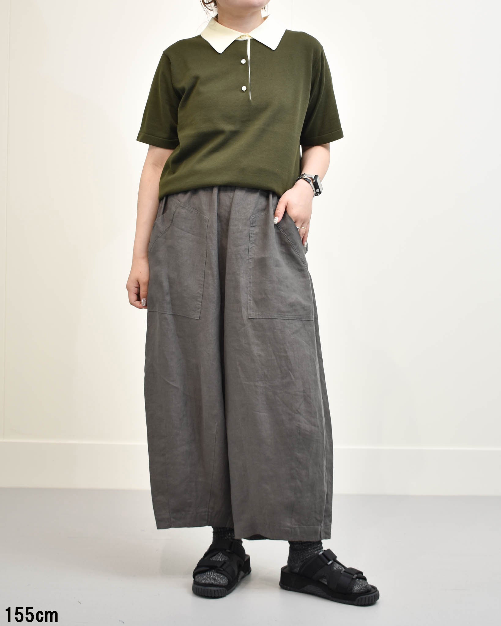 RYE TENDER コットンニットポロ ADAMS LDS | FRENCH Bleu .rooms