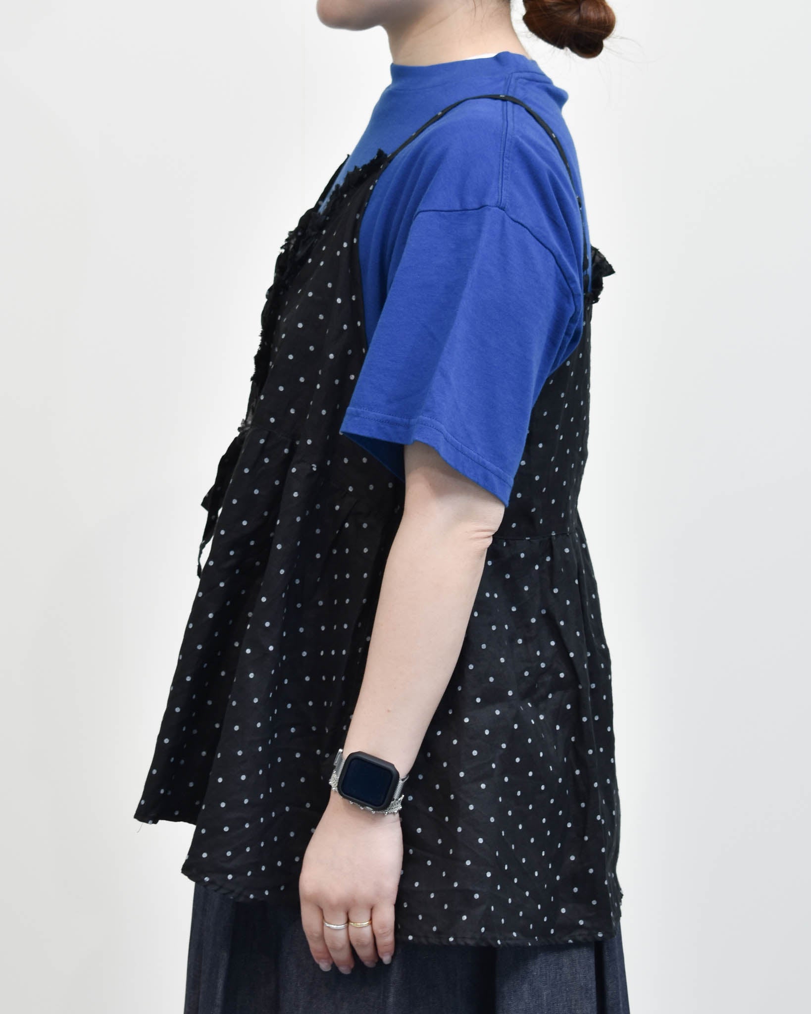 Gauze# スモールドットカシュクールキャミソール | FRENCH Bleu .rooms