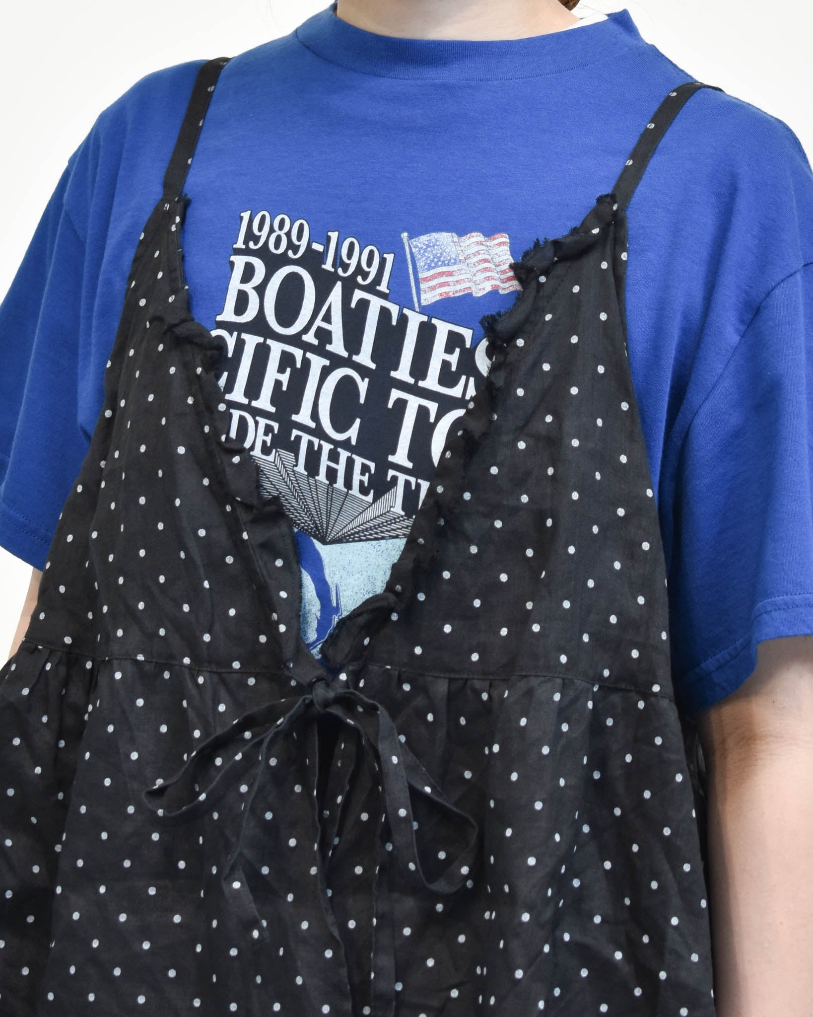 Gauze# スモールドットカシュクールキャミソール | FRENCH Bleu .rooms