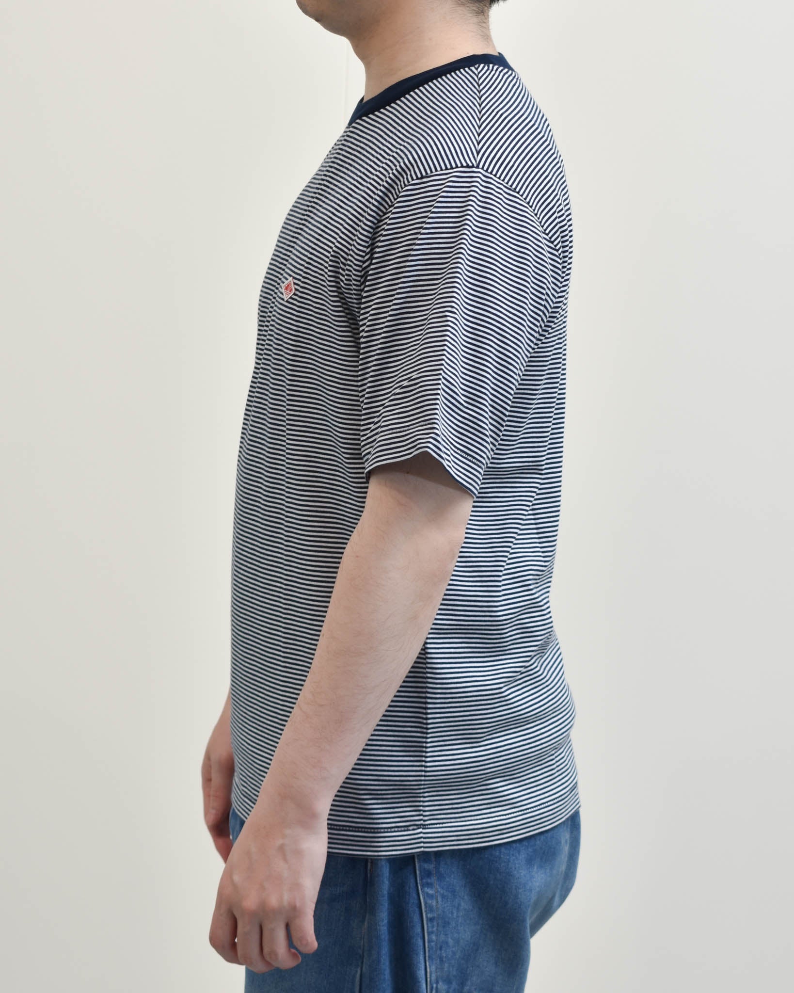 DANTON CVCジャージーストライプTシャツ MENS | FRENCH Bleu .rooms