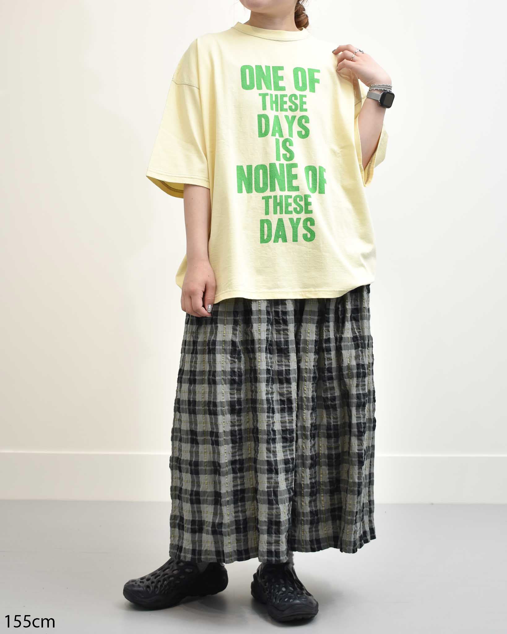 Quotidienne C/Tサッカータータンチェックタックロングスカート
