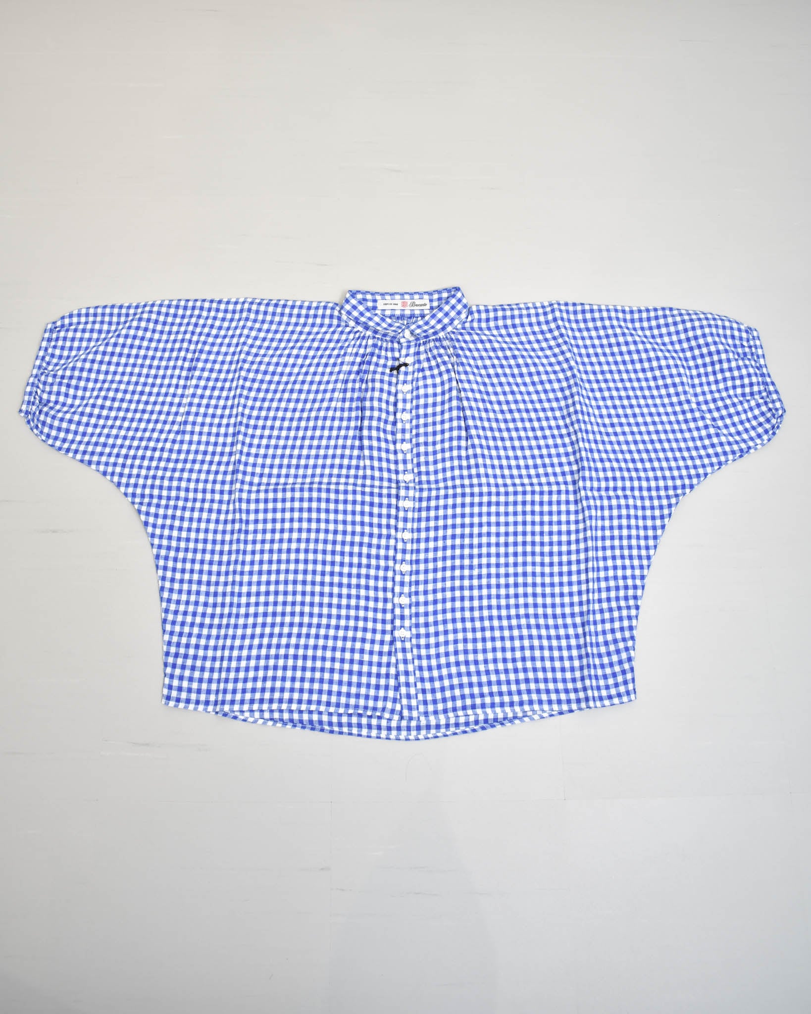 Brocante フレンチリネンギンガムグランシャツ | FRENCH Bleu .rooms