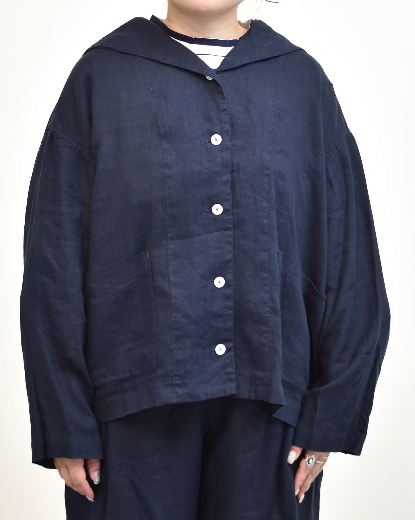 motomi.m リネンセーラージャケット