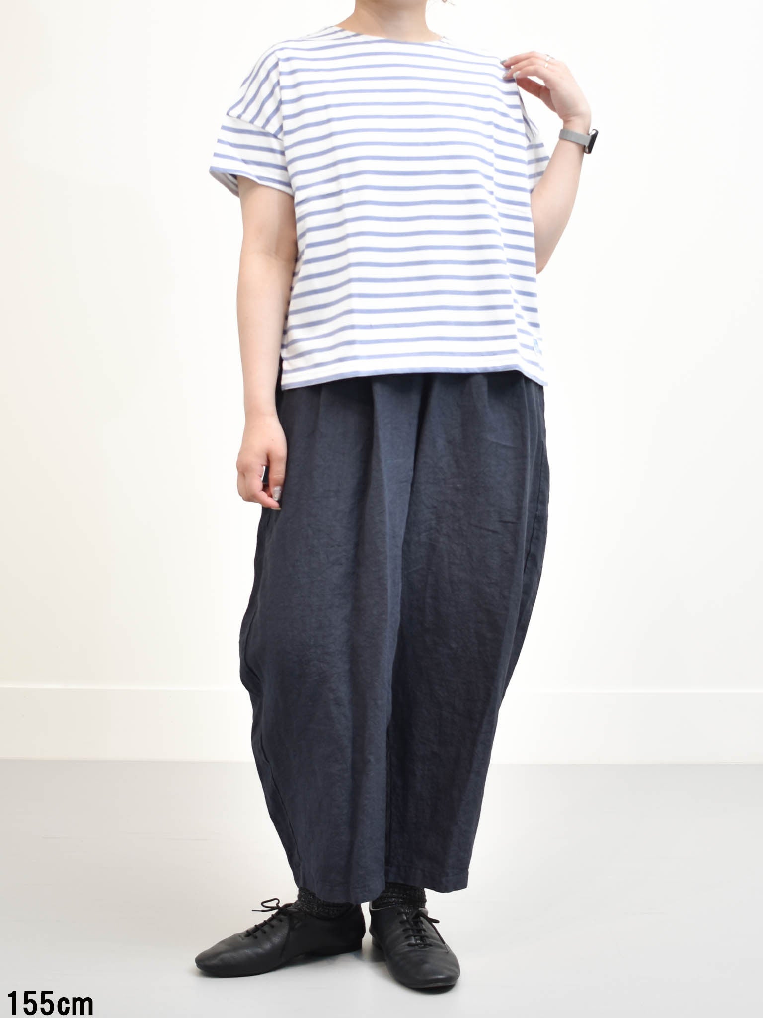 motomi.m リネンカーブパンツ | FRENCH Bleu .rooms