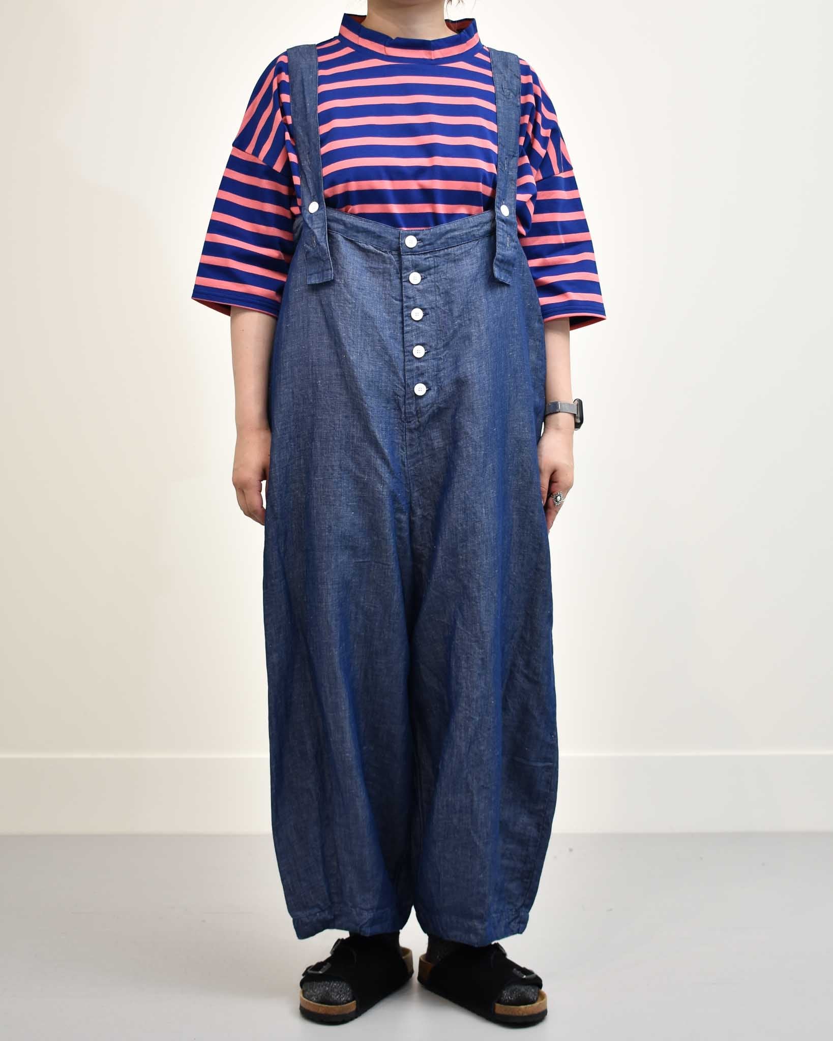 motomi.m コットンリネンサロペット