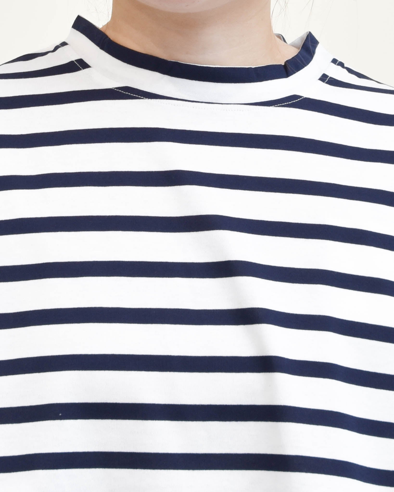 motomi.m 天竺ボーダーワイドTEE | FRENCH Bleu .rooms