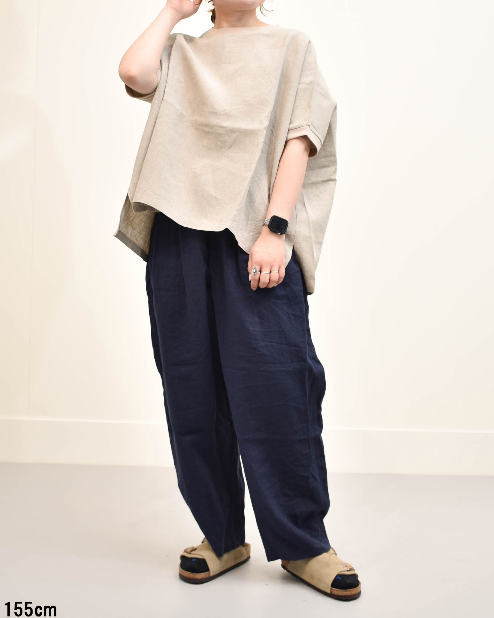 ORDINARY FITS リネンワイドプルオーバーTEE | FRENCH Bleu .rooms