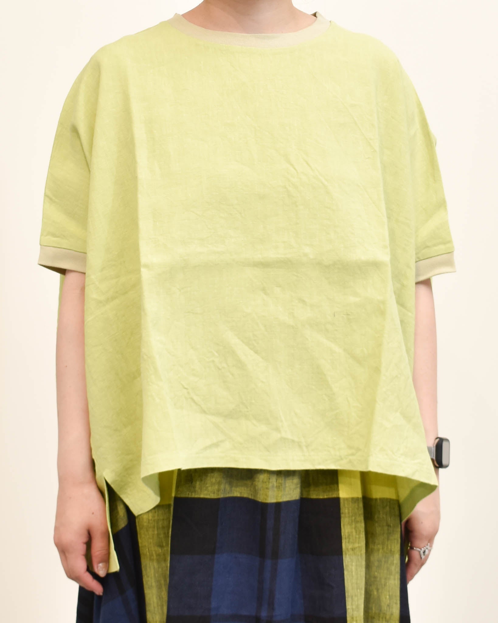 ORDINARY FITS リネンワイドプルオーバーTEE | FRENCH Bleu .rooms