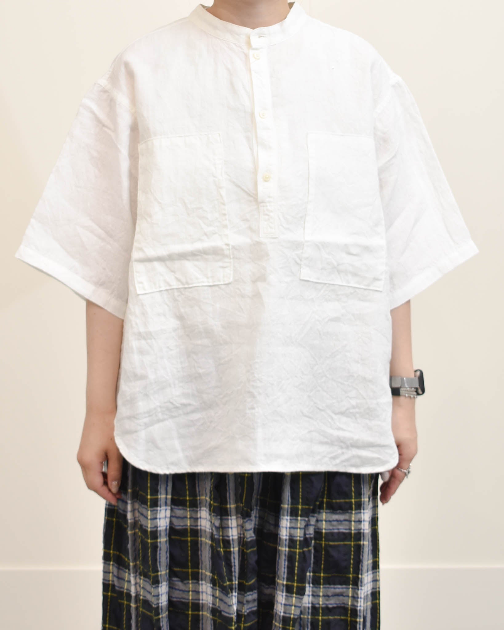 ORDINARY FITS リネンS/Sワークプルオーバーシャツ | FRENCH Bleu .rooms